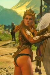 anna_henrietta duchess_of_toussaint game_screenshot looking_at_viewer panties the_witcher_3:_wild_hunt