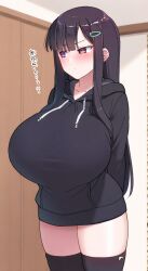 ai_generated female huge_breasts nozomi_(akitokage01) tsundere