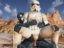 2boys 3d anal anal_penetration armor forced_yaoi gay gear helmet male male_only mask masked multiple_males no_face penis riding sex shinobi7 soldier star_wars stormtrooper tactical tactical_gear tagme yaoi