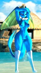 2024 3d anthro areola bedroom_eyes big_ears blue_areola blue_body blue_ears blue_fin blue_fur blue_nipples blue_tail breasts cloud digital_media_(artwork) eeveelution fan_character female female_anthro fur generation_1_pokemon generation_4_pokemon genitals humanoid_genitalia humanoid_pussy hybrid long_ears looking_at_viewer lopunny mammal multicolored_body multicolored_ears multicolored_eyes multicolored_fur multicolored_tail narrowed_eyes nintendo nipples nude nude_anthro nude_female outside pokemon pokemon_(species) pokemorph purple_sclera pussy rock sand sea seaside seductive smile smiling_at_viewer solo tail vaporeon vaporunny vaporunny_(follygee) viper-desires warfare_vaporunny water white_body white_eyes white_fur yellow_fin yellow_inner_ear