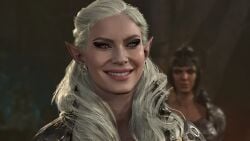 baldur's_gate_3 beautiful beautiful_smile drow original_character sexy_drow