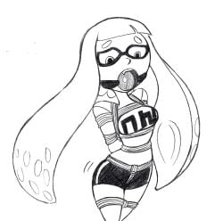 ball_gag bondage clothed inkling_girl kaori_(splatoon) nintendo raya100 splatoon