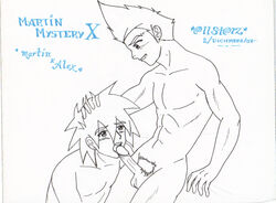 alexander_alfa male martin_mystery martin_mystery_(character) multiple_males yaoi