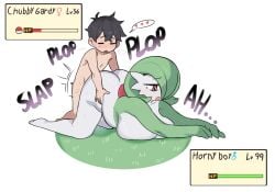 1boy 1boy1girl 1girls anthro ass ass_grab ass_up big_ass big_breasts breasts breasts_bigger_than_head breasts_out chubby chubby_belly chubby_female female funny furry furry_female gardevoir green_body green_skin huge_breasts lovelymobcorp lying lying_down meme penetration pokemon pokemon_(species) pokemon_trainer rape rape_face raped raped_by_enemy sweat sweatdrop sweating vaginal_insertion vaginal_penetration vaginal_penetration vaginal_sex white_body white_skin