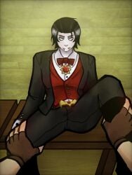 2boys artist_request clothed dead_rails gay male outlaw outlaw_(dead_rails) roblox roblox_game robloxian tagme vampire vampire_(dead_rails)