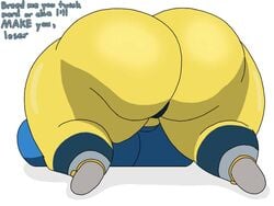 1girls animal_crossing ankha ass ass_focus big_ass big_breasts bottomless breasts bubble_butt fat_ass female female_focus female_only huge_ass huge_breasts huge_thighs hyper hyper_ass hyper_breasts jack-o_pose massive_ass massive_breasts nintendo presenting_hindquarters round_ass shirt solo thick_ass thick_legs thick_thighs thong underwear user3345 yellow_skin