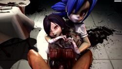 2girls 3d animated blood bloody corpse death female_death filia_(skullgirls) gore guro gurochanop gutfuck hand_heart heart_fuck lung_fuck necrophilia no_sound nurse pov rape samson_(skullgirls) skullgirls tagme valentine_(skullgirls) video wound_fucking