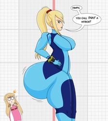 2girls a_link_between_worlds about_to_fart ass ass_awe ass_focus ass_jiggle ass_wiggle big_ass big_breasts big_butt blonde_hair bottom_heavy breasts bubble_ass bubble_butt crossover dialogue fat_ass fat_butt female_only full_of_gas grid_background hand_on_hip huge_ass huge_breasts huge_butt imminent_fart jiggling_ass large_ass large_breasts large_butt larger_female looking_back metroid multiple_girls nintendo princess_zelda samus_aran seductive seductive_pose shocked shocked_expression shocked_eyes smelly_ass smug smug_face super_smash_bros. text the_legend_of_zelda thighs touhoufan training_stage zelda_(a_link_between_worlds)