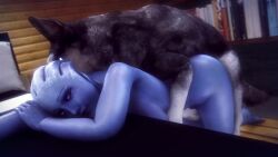 1boy 1girls 3d alien alien_girl alien_humanoid animated arms_around_waist asari ass barefoot bestiality breasts canid canine canis completely_nude dog doggy_style domestic_dog duo female female_on_feral female_penetrated femsub feral feral_on_female feral_on_humanoid feral_penetrating feral_penetrating_female feral_penetrating_humanoid from_behind_position fur humanoid husky interspecies liara_t'soni maledom mass_effect moan moaning moaning_in_pleasure mounting mp4 naked naked_female noname55 nude nude_female nude_male panting pleasure_face secretly_loves_it sex sound straight tagme video zoophilia