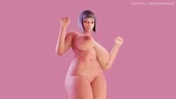 1girls 3d animated big_breasts cosmonata dancing female female_only fortnite naked naked_female no_sound nude nude_female shadow_ops simple_background smile smiling solo solo_female swinging_breasts thick thick_thighs video wide_hips