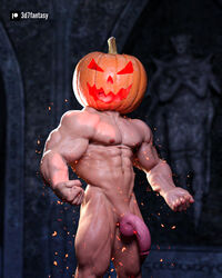 3d7fantasy 3d_(artwork) abs biceps bodybuilder gay halloween halloween_2021 hyper hyper_balls hyper_genitalia hyper_muscles hyper_penis hyper_testicles male male_focus male_only muscle muscle_growth muscles muscular muscular_arms muscular_ass muscular_back muscular_legs muscular_male muscular_thighs nipples pecs penis_growth veins veiny_penis