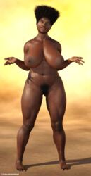 1girls 3d african african_female black black_female black_hair black_only black_pubic_hair dark-skinned_female dark_skin ebony ebony_female female female_only huge_breasts necrophage nude nude_female pinup pubic_hair simple_background slushe_(website) solo solo_female standing very_dark-skinned_female very_dark_skin wide_hips