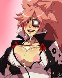 1girls 2019 after_sex areolae baiken big_breasts breasts bursting_breasts busty cleavage cum cum_between_breasts dalley_le_alpha eye_patch facepaint facial female female_focus female_only guilty_gear hidden_penis huge_breasts large_breasts nipples overflowing_breasts paizuri paizuri_under_clothes pink_hair ponytail solo tagme tomboy