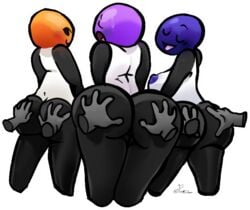 animate_inanimate anonymous_character ass ass_grab battle_for_dream_island breasts inanimate inanimate_object loe-h lollipop lollipop_(bfdi) nipples object_shows pussy sisters