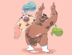 bara bear benny fat flaccid furry gay giant_penis greg_universe male_only nude penis steven_universe