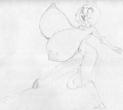 1futa 2020 anthro balls big_breasts big_penis blush bodily_fluids bouncing_breasts bound breasts futanari hyper summer_camp_island susie_(sci) susie_mccallister thick_eyebrows vein veiny_penis