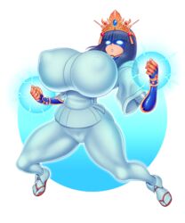 1girls akiranime ass breasts crown cyborg huge_ass huge_breasts looking_at_viewer mask mechanical_arm solo the_ninja_warriors thick_thighs thin_waist voluptuous wide_hips yaksha_(ninja_warriors)