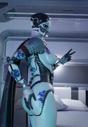 ada-1 ass ass_grab bungie destiny_(game) destiny_2 exo exoskeleton peace_sign pose robot robot_girl