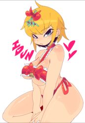 1girls atlus boobs breasts idun_(megami_tensei) jiansketch looking_at_viewer megami_tensei ribbon ribbons shin_megami_tensei shin_megami_tensei_v simple_background tagme