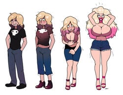 1girls ass_expansion bimbo bimbofication blackshirtboy brain_drain brainwashing breast_expansion female_only hair_growth high_heels huge_ass huge_breasts jeanne lip_expansion navel personality_change ripped_clothes tagme thick_lips thick_thighs transformation transformation_sequence wide_hips