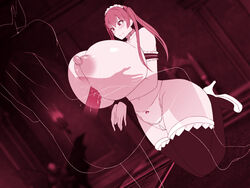 between_breasts breast_hold cum eight_world gigantic_breasts huge_breasts large_penis long_hair long_nipples paizuri puffy_nipples tagme thick_thighs thighhighs