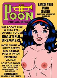 beautiful_dreamer black_hair blue_eyes dc dc_comics english_text eyelashes female forever_people headband large_breasts long_hair nude solo toonytease