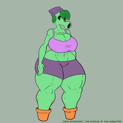 1girls anthro anthro_only anthrofied ass bare_shoulders bedroom_eyes belly belly_button big_ass big_breasts big_butt black_eyes bottom_heavy breasts brown_sclera butt clothed clothes clothing emy_the_peashooter english_text eyelashes female female_only full_body fully_clothed green_body green_skin grey_background half-closed_eyes hips huge_ass huge_breasts huge_butt huge_thighs humanoid hyper_ass hyper_butt hyper_thighs large_ass large_breasts large_butt leaves lewdcraft looking_at_viewer muscular_female navel open_mouth original_character peashooter_(pvz) plantie plants_vs_zombies seductive seductive_eyes seductive_look shorts simple_background solo solo_female standing straight tank_top text thick thick_ass thick_legs thick_thighs thighs voluptuous wide_hips