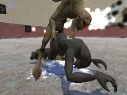 3d crossover garry's_mod gm_construct half-life half-life_(series) half-life_2 halo_(game) halo_(series) humanoid humanoid_male male sangheili sex shadowgod360 straight vortigaunt