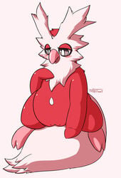 avian blush bodily_fluids delibird female feral fur furry furry_only genital_fluids genitals grinding hi_res humping masturbation nintendo nulloffset pokémon_(species) pokemon pussy pussy_juice solo tail tail_humping video_games