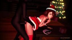 1boy 1girls 3d animated ass big_penis blue_eyes butt buttplug candy_cane cheating christmas christmas_tree clothed clothed_female_nude_male cuckold dark-skinned_male dress eating_candy elf_outfit fast from_behind from_behind_position gingerbread_man heavy_breathing interracial kairi kingdom_hearts looking_at_another looking_at_partner looking_at_viewer loop merry_christmas moaning music nastee34 netorare ntr panties_removed red_hair santa_costume santa_hat sex_toy sound table table_sex tagme taken_from_behind thighhighs vaginal_penetration vaginal_sex video