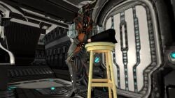 3d anal animated ass bar_stool butt dragon696 female large_ass no_sound notfinished sex_machine sex_toy solo spreading tagme toy_in_ass valkyr_(warframe) video warframe