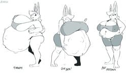 big_breasts bloobiesus female furry huge_breasts hyper_belly hyper_pregnancy pregnant rabbit ready_to_pop tagme