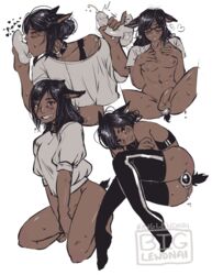 3boys animal_ears biglewdnai black_hair bottomless brown_eyes buttplug cat_ears catboy collage collar curvy dark-skinned_femboy dark-skinned_male dark_skin deepthroat disembodied_penis erection eyeliner eyeshadow fellatio femboy final_fantasy final_fantasy_xiv gay glasses handjob interracial kneeling long_hair male male_only midriff miqo'te naked navel oral oral_sex penis petite red_eyeshadow skintight smile sweat tail thighhighs threesome tummy white_background wide_hips yaoi