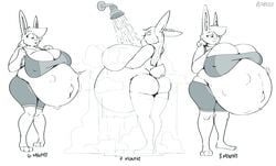 big_ass big_breasts bloobiesus female furry huge_ass huge_breasts hyper_pregnancy pregnant rabbit ready_to_pop tagme