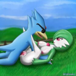 anthro ass blubluumon bodily_fluids breasts butt_grab cum cum_in_pussy cum_inside duo eyewear female feral gardevoir genital_fluids genitals golduck hand_on_butt hi_res leg_grab male male/female nintendo nipples penetration penile penile_penetration penis penis_in_pussy pokémon_(species) pokemon pokemon_(species) pussy sunglasses vaginal_penetration video_games