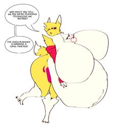 renamon from digimon by bloobiesus