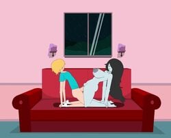 adventure_time animated color colored finn_the_human grey_body marceline mp4 no_sound sex sofa tagme tvcomrade123 video