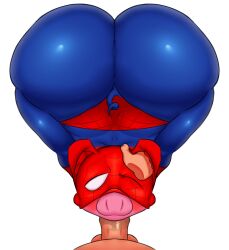 1boy anthro ass big_ass big_penis big_thighs blowjob dancarent3 deep_blowjob deepthroat fellatio femboy fur gay giant_ass girly hand_on_head huge_ass male_only male_pov marvel marvel_comics oral oral_sex pig pov skin_tight spider-ham spider-man_(series) thick_thighs throat_fuck white_background yaoi