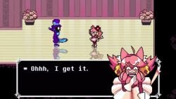 1boy 2girls angry angry_expression angry_face animated anti_groove bent_over big_ass big_breasts big_penis black_eyes blush bouncing_breasts breeding cat_ears cat_tail catgirl cowgirl_position cum cum_in_pussy cum_inside cum_on_body deltarune deltarune_chapter_5 dialogue doggy_style dominant dominant_female female_on_top female_penetrated flashing gaping gaping_anus ghost ghost_girl green_eyes hogsegx impregnation irritable_ghost_(deltarune) kissing laugh leaking_cum longer_than_2_minutes longer_than_30_seconds longer_than_one_minute mad_dummy mad_mew_mew masturbation nipples open_mouth penetration penis pink_(deltarune) pink_hair pixel_animation pixel_art purple_hair reverse_cowgirl_position riding riding_penis rubbing rubbing_pussy sex sound surprised tagme tail tail_grab transformation vaginal_penetration video watching