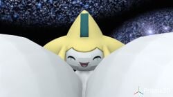 3d 3d_(artwork) anthro anthro_female anthropomorphic big_boobs big_breasts boobs breasts close closeup closeup_view eyes_closed female giantess hot huge_boobs huge_breasts jirachi legendary_pokemon looking_at_viewer mouth_open mythical_pokemon naked naked_female nipples nsfw nude nude_female pokegal pokegirl pokegirl_as_pokemon pokemon pokemon_(species) pokemorph pov prisma3d rockstarpandapng sexy thicc thick tits