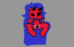 1girls animated cum demon demon_girl demon_horns female female_masturbation friday_night_funkin gif girlfriend_(friday_night_funkin) horns masturbation red_skeleton skeleton solo solo_female solo_focus vaginal vaginal_masturbation x-ray