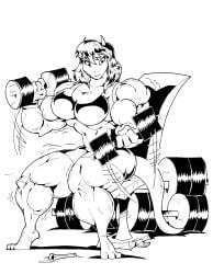 breasts dragon female manthomex muscles muscular muscular_arms muscular_female muscular_legs muscular_thighs tail weights