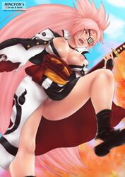 baiken busty female female_focus female_only guilty_gear hourglass_figure long_hair ningyon pink_hair solo tagme wide_hips