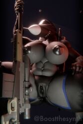 2026 3d 3d_(artwork) accuracy_international aeromorph aircraft aircraft_humanoid anthro awp breasts female gun living_aircraft living_machine nipples nude nude_anthro nude_female pussy scope sniper_rifle solo vulva weapon zzwz