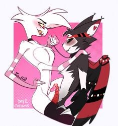 angel_dust_(hazbin_hotel) gay gay_sex hazbin_hotel husk_(hazbin_hotel)