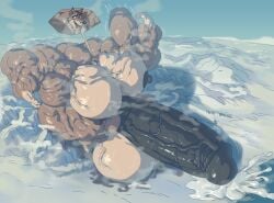 anthro balls balto balto_(film) balto_(series) bodybuilder canine cum cumming excessive_cum furry gigantic_penis huge_balls huge_cock hyper hyper_balls hyper_cock hyper_genitalia hyper_muscles hyper_penis hyper_testicles macro male male_only muscles muscular muscular_arms muscular_male muscular_thighs musk penis remert solo solo_male sweat sweating testicles veiny_penis wolf wolfdog