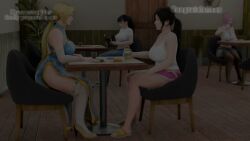 ass big_ass big_breasts big_penis blonde_hair brown_hair canine cum cum_in_pussy dead_or_alive doggy_style domestic_dog elise_(doa) lordhub penis sayuri_(dead_or_alive) tagme video zoophilia