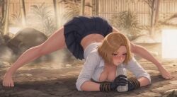 ai_generated jack-o_pose nina_williams schoolgirl tekken tekken_8