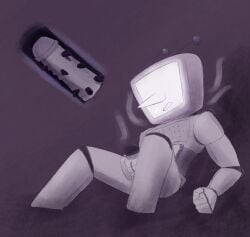 cbt cock_and_balls_torture cock_torture deltarune male_focus rainstick skydoesxxx tenna_(deltarune)