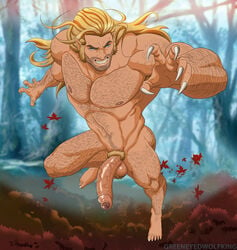 1boy abs artist_name ball_tuft balls ballsack bara beard_stubble beefy blonde_hair blue_eyes body_hair boner erection facial_hair foreskin foreskin_folds gay greeneyedwolfking hairy_male humanoid humanoid_penis intact male male_nipples male_only male_pubic_hair marvel masculine mature_male muscles muscular_male nude nude_male partially_retracted_foreskin pecs penis pointy_ears sabretooth scrotum sideburns solo testicles uncut veiny_penis victor_creed x-men